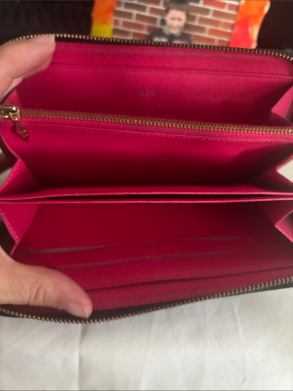 Louis Vuitton Black Murikami  Monogram Zip Wallet - Picture 8 of 17